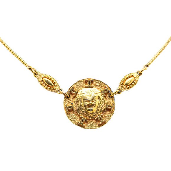 CHANEL Gold Logo Necklace - Picture 1 of 7